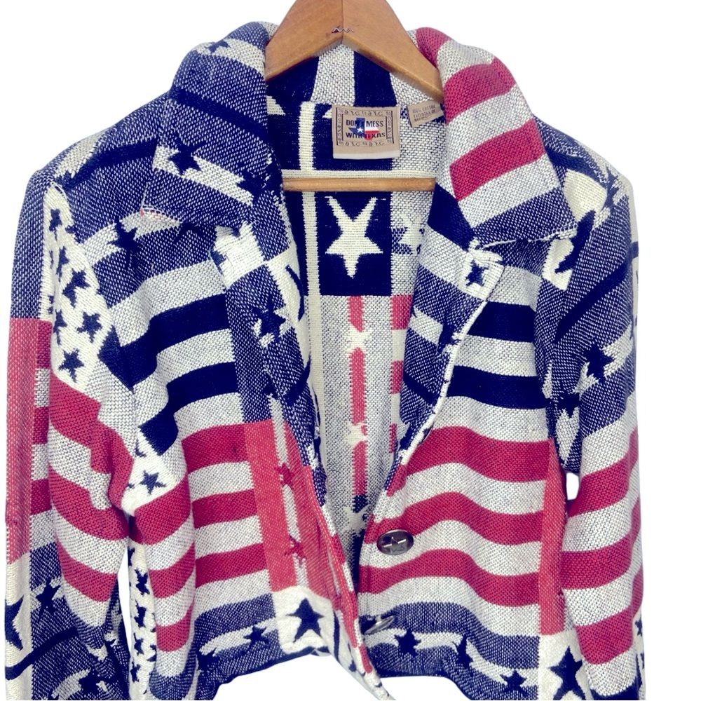 Don’t Mess With Texas Flag Knit‎ Jacket S